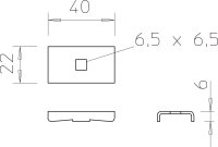 OBO LKS 40 A2 Svorka pro upevnění kabel. žebř. Nerez ocel