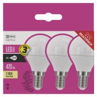 LED žárovka Classic Mini Globe E14 5W (40W) 470 lm teplá bílá EMOS ZQ1220.3