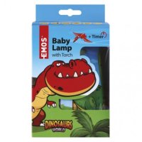 LED dětská lampa se svítilnou Dino, 3x AAA EMOS P3380