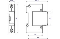 Svodič rázového přepětí HSA-320 M SPD typ 2+3 HAKEL 27184
