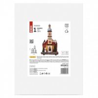 LED vánoční kostel, 17,5 cm, 3x AA, vnitřní, teplá bílá EMOS DCLW11