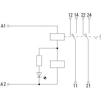 Reléový modul DRIKIT 24VAC 2CO LD/PB WEIDMÜLLER 2476920000