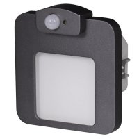 Světlo LED MOZA s čidlem pod omítku,230Vstř IP20 GRAFIT NEUTRÁLNÍ BÍLÁ