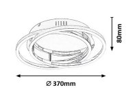 Selena LED 30W IP20 chrom RABALUX 2184