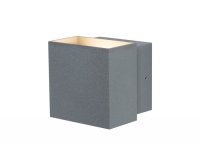 Nástěnné svítidlo LED Cybo hranaté 2x3W šedé 100x100mm 180.02 PAULMANN 18002