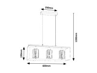 CHADWICK E27 3x 25W IP20 černá RABALUX 72033