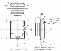 ABB Element,Time Zásuvka jednonás.s clon.,sVíčkem,s ochraným před přepětím,IP44