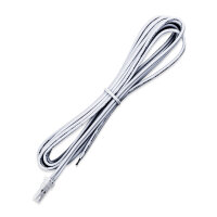 Připojovací kabel s MP konektorem (vidlice), 2m  0,5mm2, bílý, volný konec 5mm