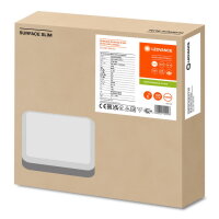 LEDVANCE SURFACE SLIM IK10 SQ 260 SENSOR 26W 840 WT IP65