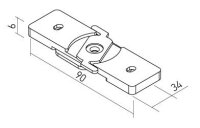 XCLICK M SURFACE FIXING ELEMENT FOR WALL