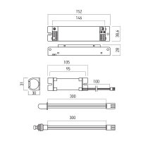KIT EMERGENTA LED 3h 180-38mA 10-55V DC