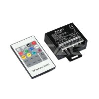 LED RGB Controller With 20 Key RF Remote Control Small, VT-2421 V-TAC SKU3340