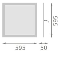 PANEL INTEGRATED IP65 UGR19 42W 840 IP65 UGR19 LEDVANCE 4099854188312