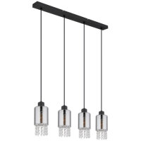 Závěsné svítidlo BACKEY černá 4xE27 40W 230V GLOBO 15799-4H