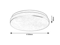 LOWAR bílá LED 24W IP44