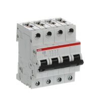 S204-B80 4 fázový jistič 80A char. B 6kA ABB 2CDS254001R0805