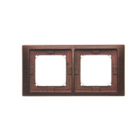Rámeček 2-násobný Neos IP44 s těsněním, Mahagon KONTAKT SIMON BMRC2B/050