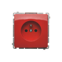 Zásuvka jednonásobná s uzemněním, 16 A, 250 V~ Červená KONTAKT SIMON BMGZ1.01/22