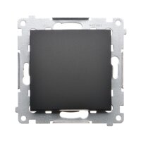 Přepínač střídavý, řazení 6, 10AX, 250V~, černá matná KONTAKT SIMON DW6.01/X/49