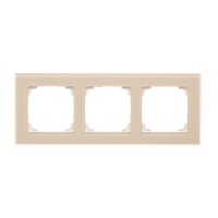 Rámeček 3 násobný, skleněný krémové matné sklo KONTAKT SIMON TRN3/171