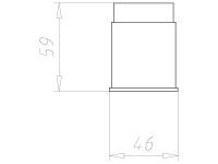 Spojovací potrubí průměr 40 mm, do betonu KAISER 1261-40