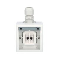 ATLAS 2K IP65 Tlačítko symbol 'klíč' č.1/0, šedé FAMATEL 19198-07