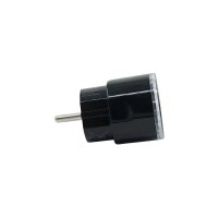 Chytrá zásuvka SHELLY PLUG PM GEN3 BLACK, bez relé, 16A, WiFi, BT, Matter, černá