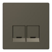 Centrální deska, Merten System D, RJ45, mocca, plast MEG4572-6052
