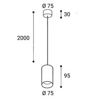 Závěsné svítidlo TINY II M Z, W TRIAC 11W 2700K bílá LED2 3480421DT