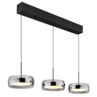 Závěsné svítidlo LIVION černá matná LED 30W 230 V, 2400lm, 3000 K GLOBO 16058-3