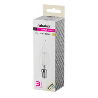 Světelný zdroj Filament LED, E14 CF35, 6W, 800lm, 4000K RABALUX 79209