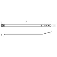 Stahovací pásek 280X4,5 mm černá KOPOS SP 280X4.5_FA
