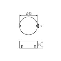 Elektronický napěťový transformátor CIRCO LED 12VDC 0-10W 24240 Kanlux