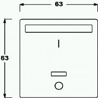 ABB Solo,Future Linear 6020-0-1333 Kryt spínače s infračerveným přijímačem