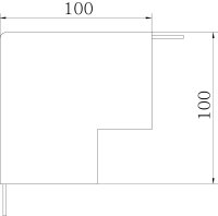 Vnější roh OBO AXM AE15065 blc LEH 130x150x130 čistě bílá
