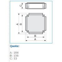 TSM 02605 Rozvodnice pro systémy Tunnel Fast IBOCO B02605