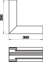 OBO 6279340 Vnitřní roh GA-SI70130RW