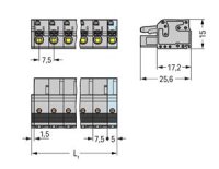 Pružinová svorka Push-in CAGE CLAMP šedá 2,5mm2 6pól. WAGO 2231-206/026-000