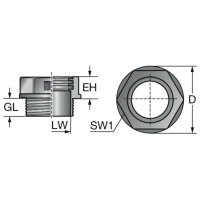 SVT-X M40x1,5/29 černá MURRPLASTIK MR-83651292