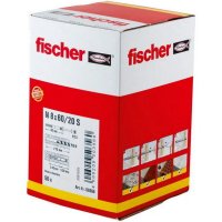 Natloukací hmoždinka se zapuštěnou hlavou N 8x60/20 S FISCHER 50356