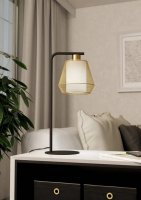 Stolní svítidlo CIUDADELA E27 černá/kartáčovaná mosaz 1X40W EGLO 900898