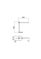 Stolní lampa OMEO VE LED 5.5W 3000K-6500K BK REDO 01-2213