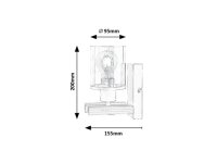 NIYLAH E27 1x 25W IP20 černá RABALUX 71080