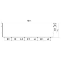 Drátěný žlab 110x400 žárový zinek KOPOS DZ 110X400_BF