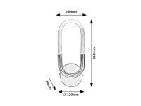 IRELIA LED 9W IP20 saténová chromová 4000K 650lm RABALUX 71138
