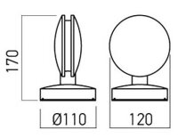 XBLADE WALL/CEILING FITTING 7W 220-240V