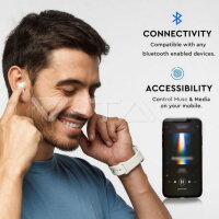 Earbuds Bluetooth 55mAh White, VT-6500 V-TAC SKU7705