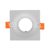 GU10 Fitting Square White, VT-876 V-TAC SKU3170