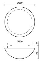 Přisazené LED nouzové svítidlo AURA 2 4K 15W IP43 bílá OSMONT AUR61507