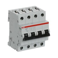S204M-B10 4 fázový jistič 10 A char. B 10kA ABB 2CDS274001R0105